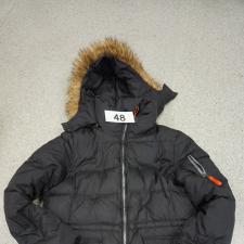 #48 Winter Coat - black with fur lined hood. Marc New York