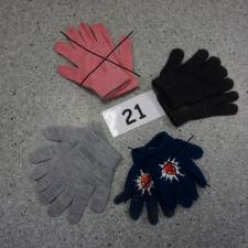 #21 Pairs of Finger gloves Grey and black