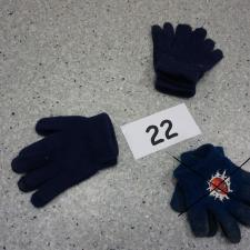 #22 Pairs finger gloves, all blue