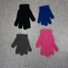 Single finger gloves black, grey, blue, pink
