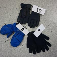 # 9 Black finger Glove pair, #10 Winter glove pair
