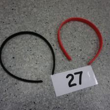 #27 hair bands blue and red