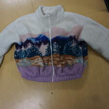 white jacket with mountains